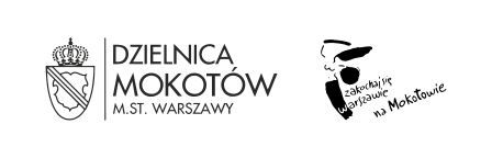 Logo dzielnicy Mokotów - herb oraz syrenka Warszawska - zakochaj się w Warszawie na Mokotowie.
