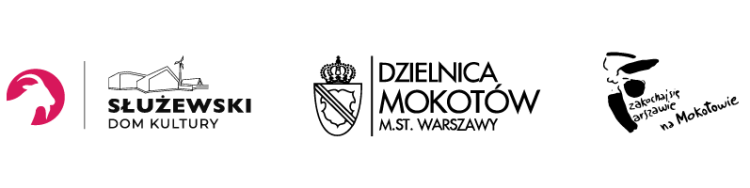 Trzy logotypy - Urząd Dzielnicy Mokotów, Zakochaj się w Waszawie, SDK.