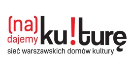 Logo "Nadajemy kulturę - sieć warszawskich domów kultury."