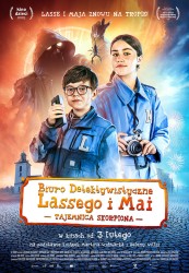 Oficjalny plakat do filmu “Biuro Detektywistyczne Lassego i Mai. Tajemnica Skorpiona”