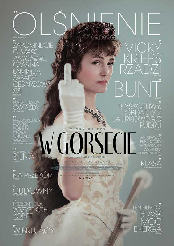 Oficjalny plakat do filmu "W gorsecie",  reż. Marie Kreutzer