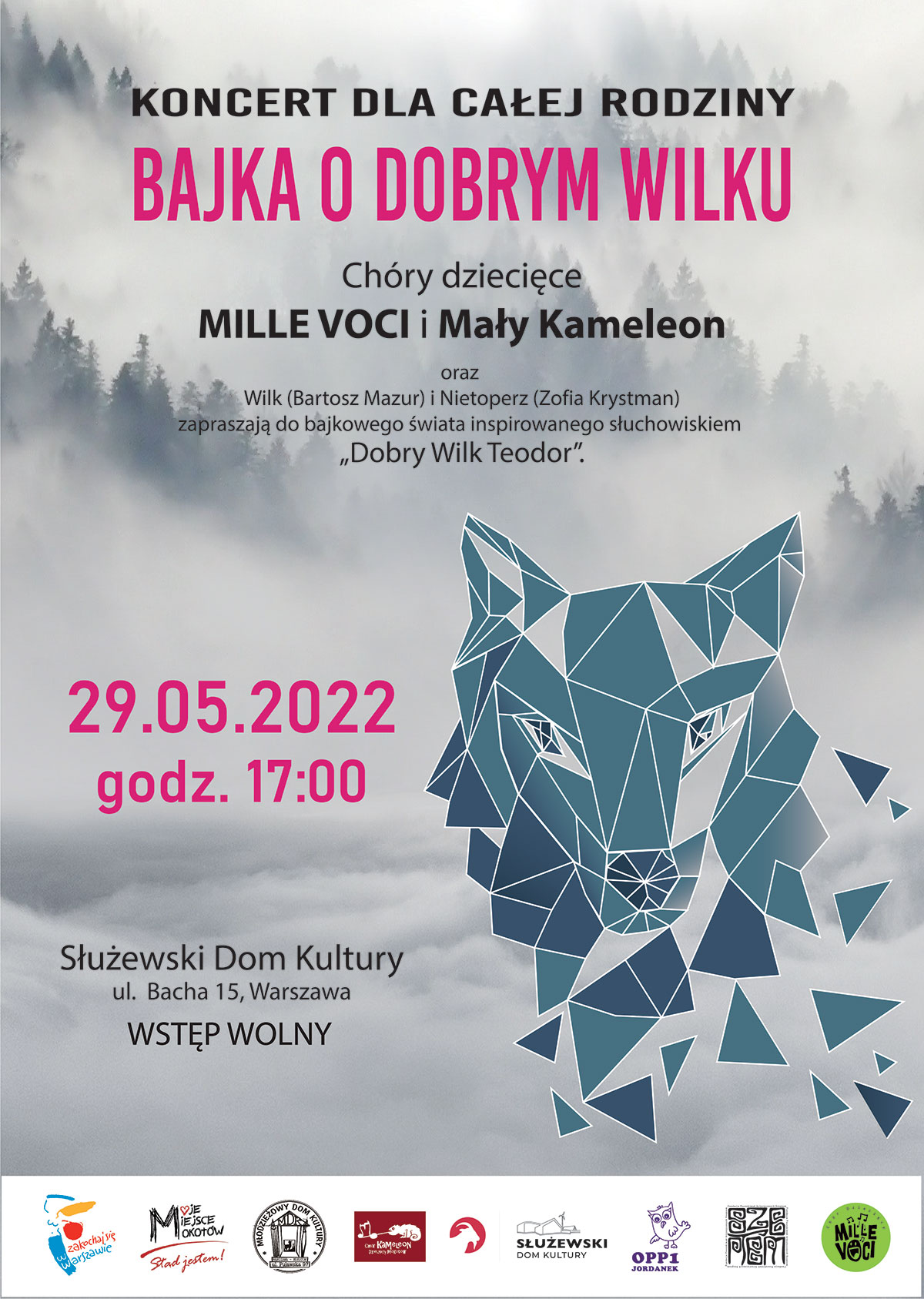 Bajka o dobrym wilku / koncert  chórów dziecięcych: MILLE VOCI i Mały Kameleon